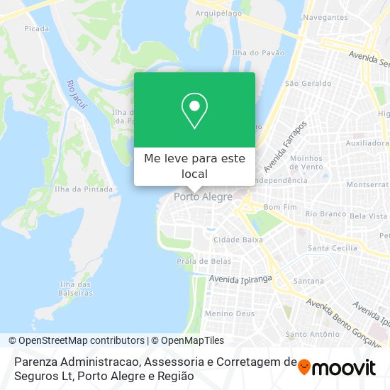 Parenza Administracao, Assessoria e Corretagem de Seguros Lt mapa