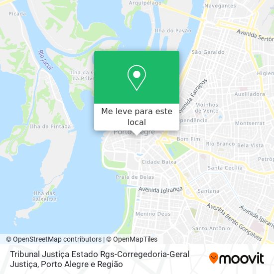 Tribunal Justiça Estado Rgs-Corregedoria-Geral Justiça mapa