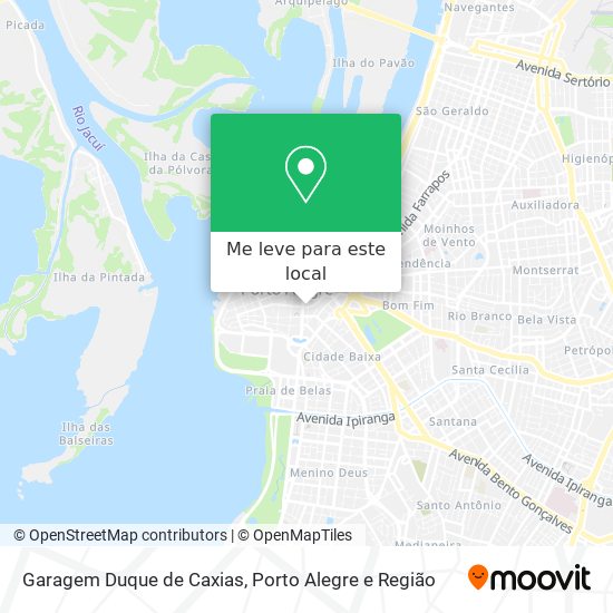 Garagem Duque de Caxias mapa