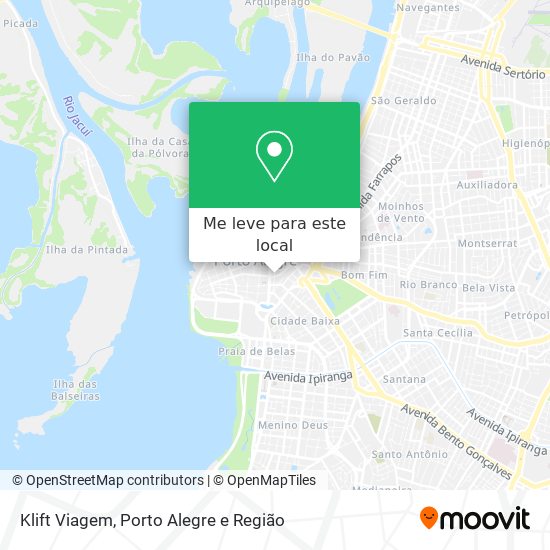 Klift Viagem mapa