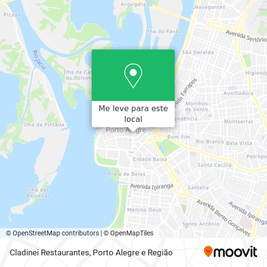Cladinei Restaurantes mapa