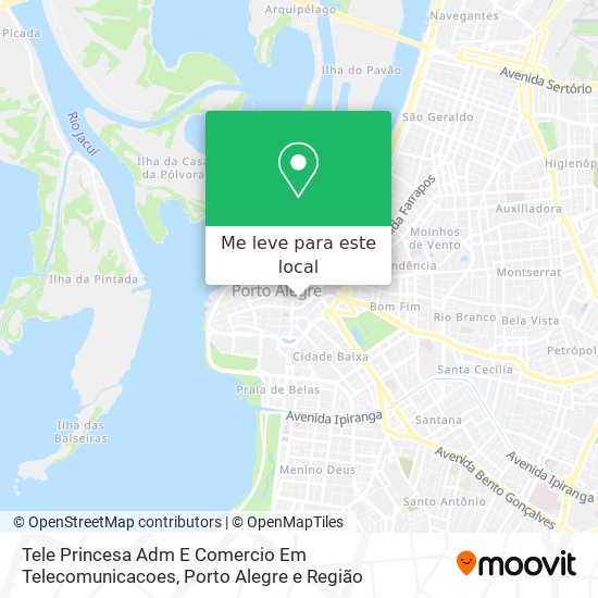 Tele Princesa Adm E Comercio Em Telecomunicacoes mapa