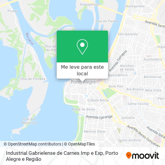 Industrial Gabrielense de Carnes Imp e Exp mapa