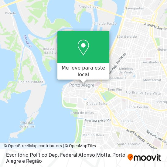 Escritório Político Dep. Federal Afonso Motta mapa