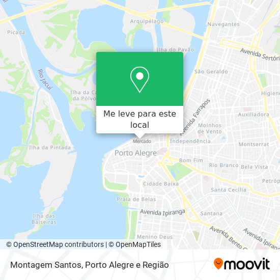 Montagem Santos mapa