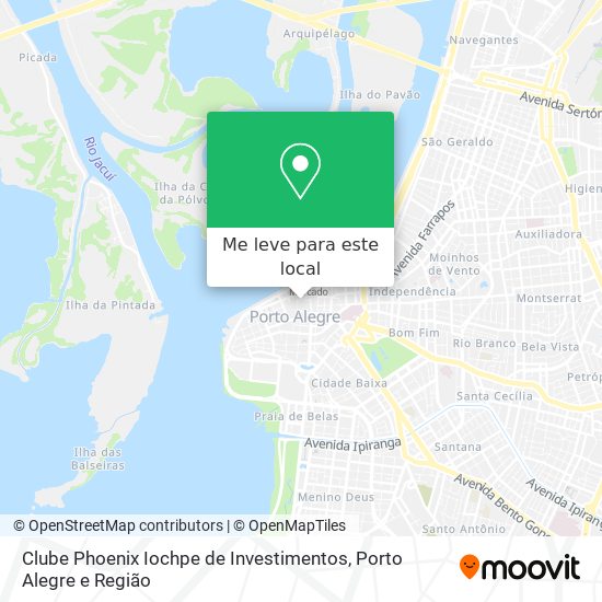 Clube Phoenix Iochpe de Investimentos mapa