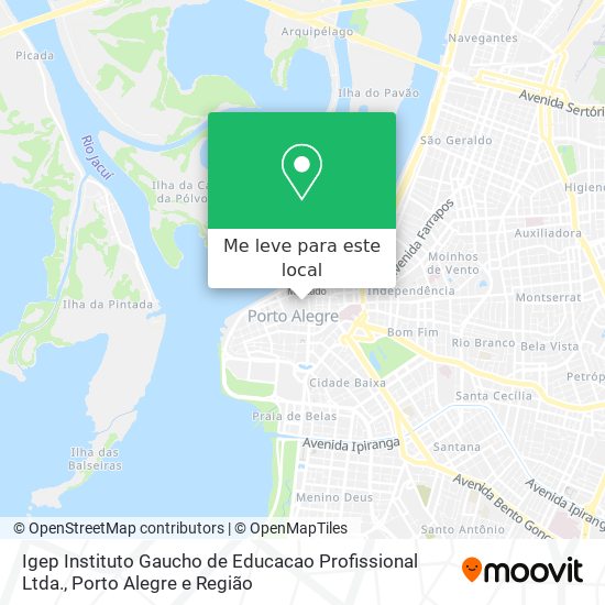 Igep Instituto Gaucho de Educacao Profissional Ltda. mapa