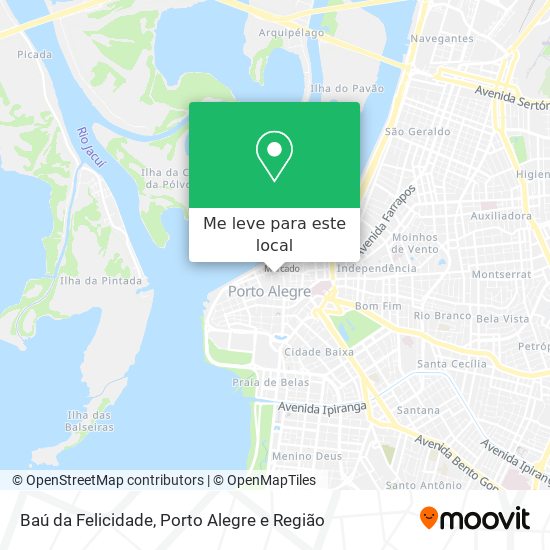 Baú da Felicidade mapa