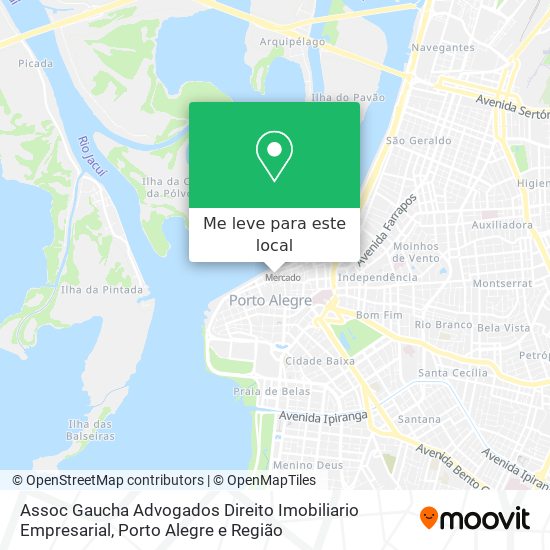 Assoc Gaucha Advogados Direito Imobiliario Empresarial mapa