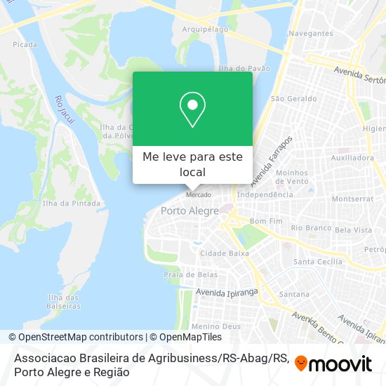 Associacao Brasileira de Agribusiness / RS-Abag / RS mapa