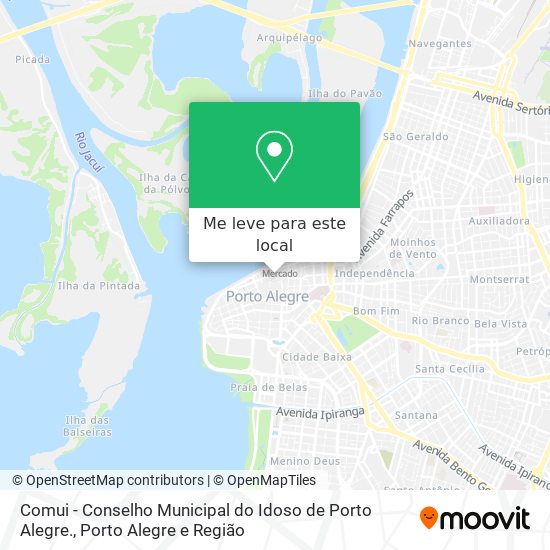 Comui - Conselho Municipal do Idoso de Porto Alegre. mapa