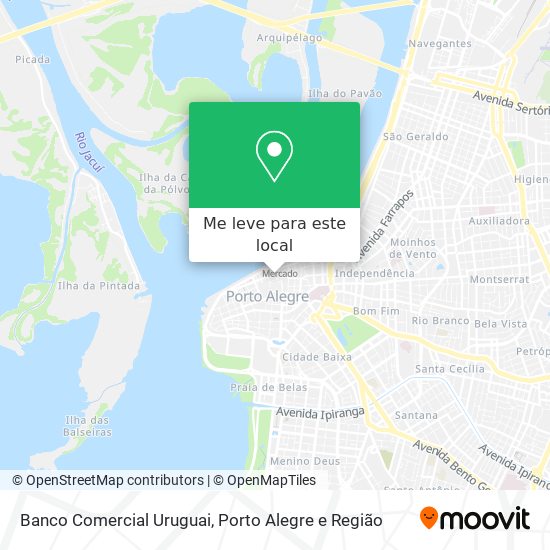 Banco Comercial Uruguai mapa