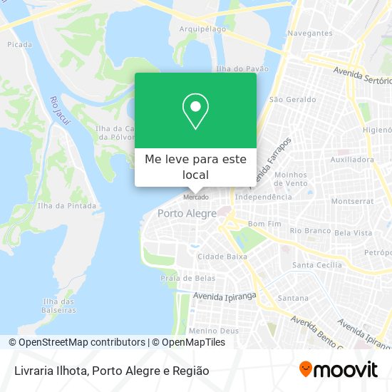 Livraria Ilhota mapa