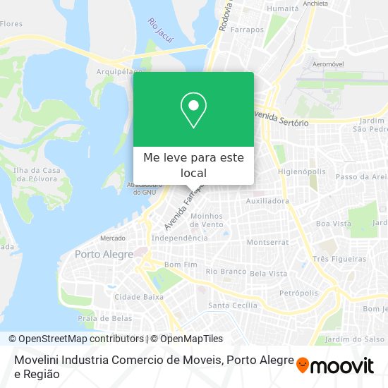 Movelini Industria Comercio de Moveis mapa