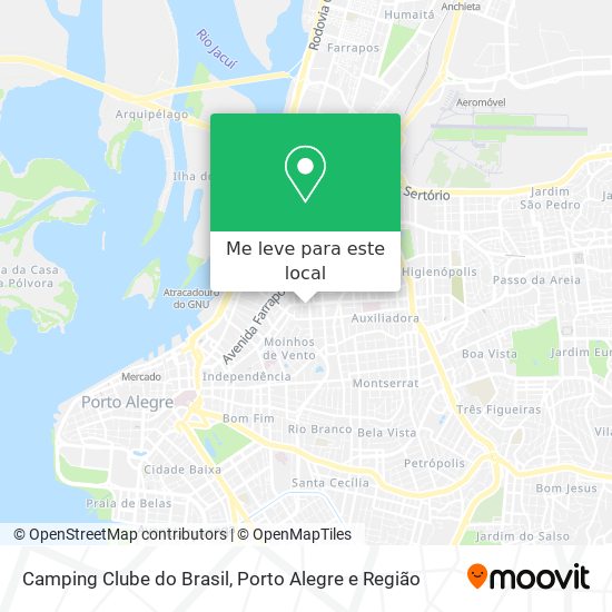 Camping Clube do Brasil mapa