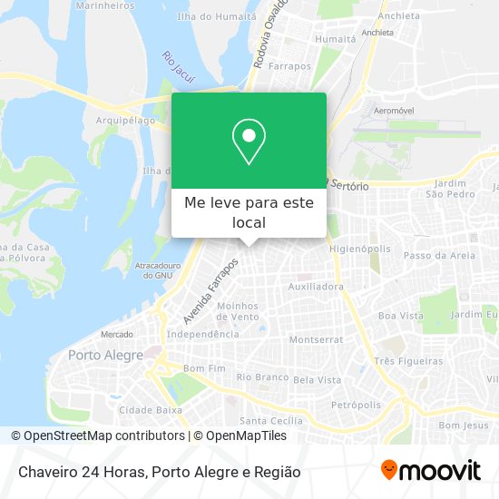Chaveiro 24 Horas mapa