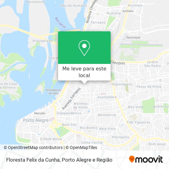 Floresta Felix da Cunha mapa