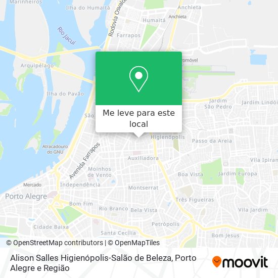 Alison Salles Higienópolis-Salão de Beleza mapa