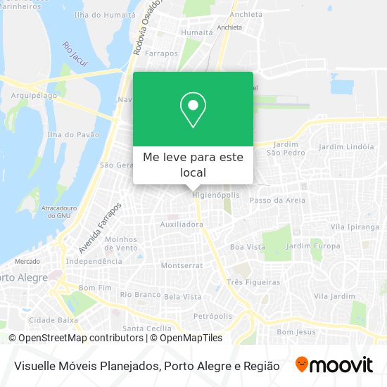 Visuelle Móveis Planejados mapa