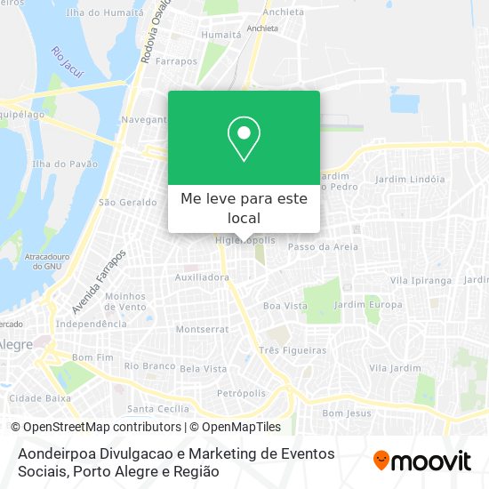 Aondeirpoa Divulgacao e Marketing de Eventos Sociais mapa