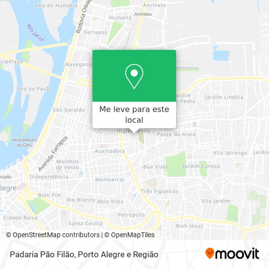 Padaria Pão Filão mapa
