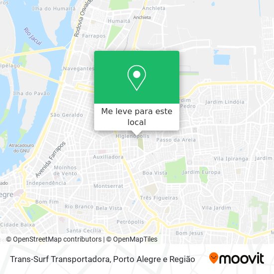 Trans-Surf Transportadora mapa