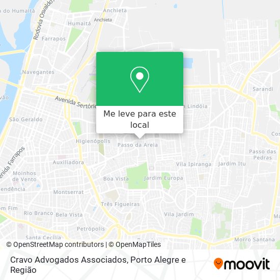Cravo Advogados Associados mapa