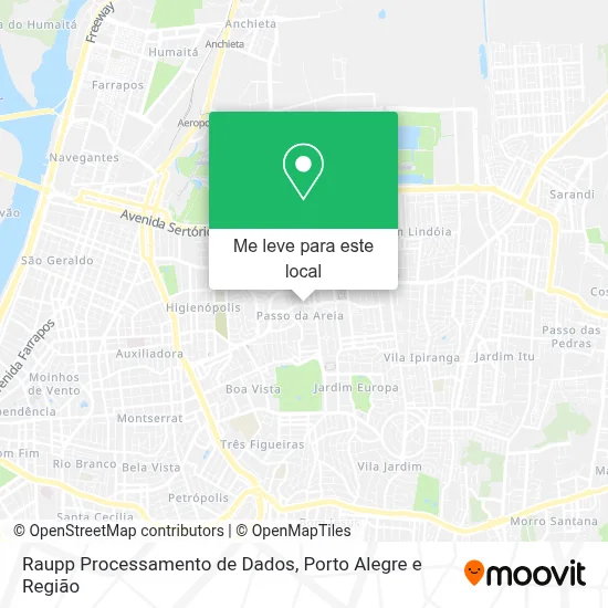 Raupp Processamento de Dados mapa