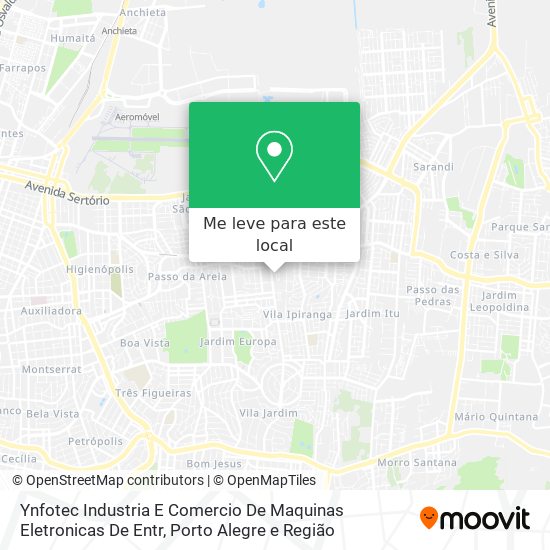 Ynfotec Industria E Comercio De Maquinas Eletronicas De Entr mapa