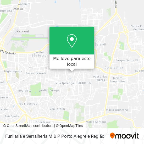 Funilaria e Serralheria M & P mapa