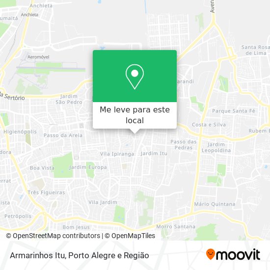 Armarinhos Itu mapa