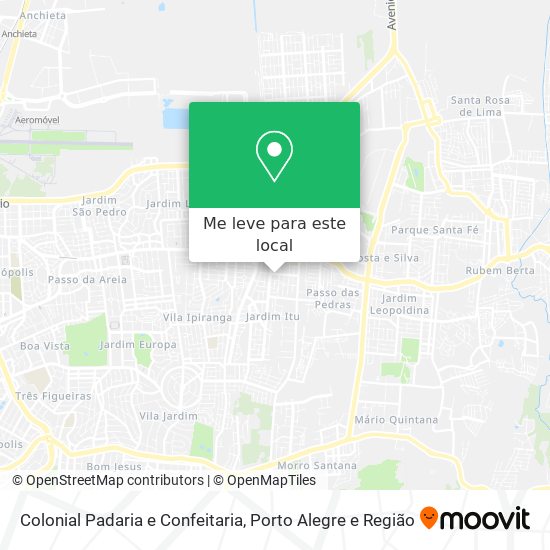 Colonial Padaria e Confeitaria mapa