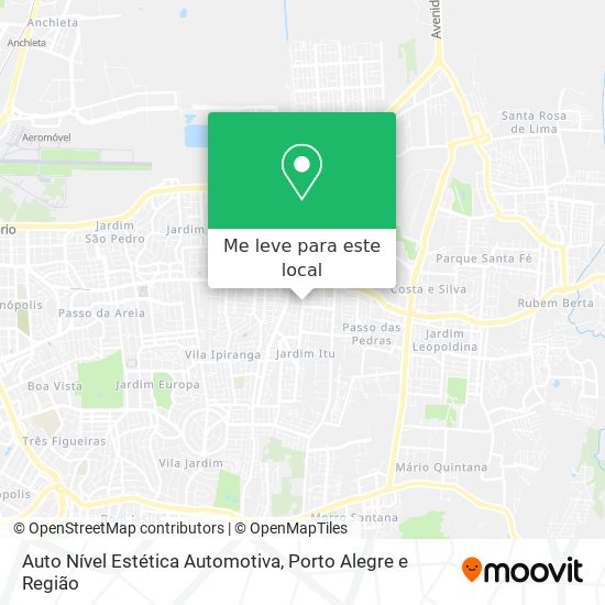 Auto Nível Estética Automotiva mapa