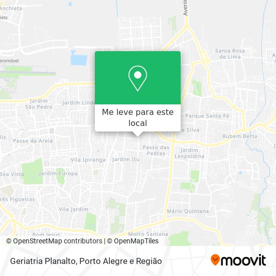 Geriatria Planalto mapa