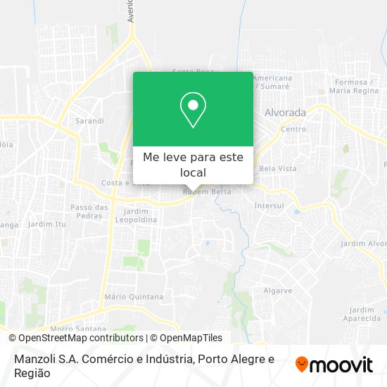 Manzoli S.A. Comércio e Indústria mapa