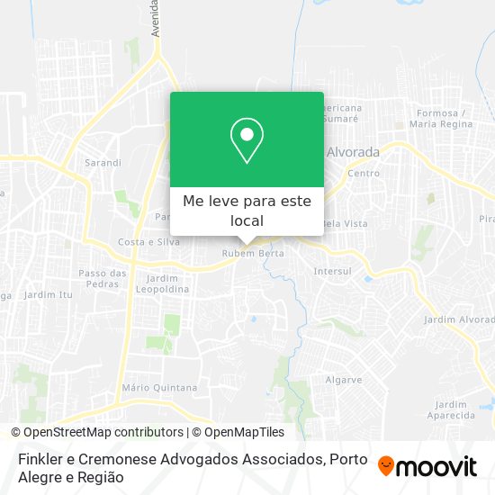 Finkler e Cremonese Advogados Associados mapa