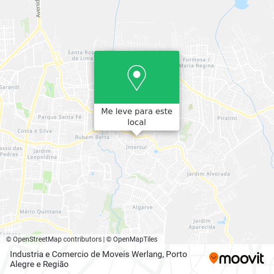 Industria e Comercio de Moveis Werlang mapa