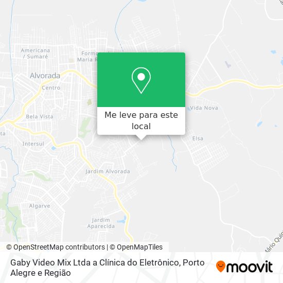 Gaby Video Mix Ltda a Clínica do Eletrônico mapa