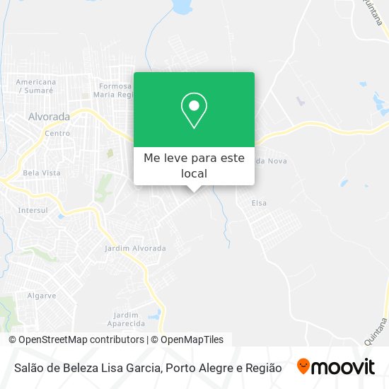 Salão de Beleza Lisa Garcia mapa
