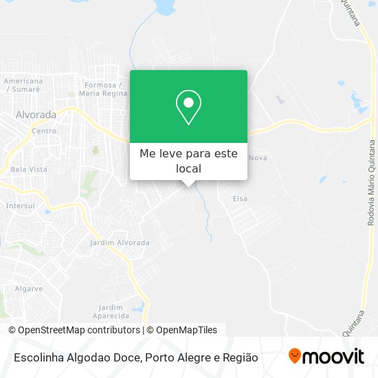 Escolinha Algodao Doce mapa