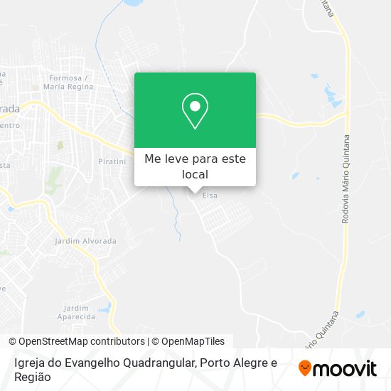 Igreja do Evangelho Quadrangular mapa
