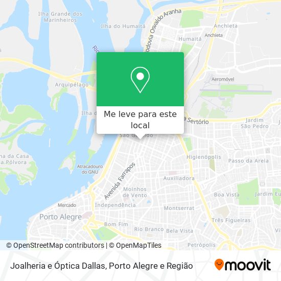 Joalheria e Óptica Dallas mapa