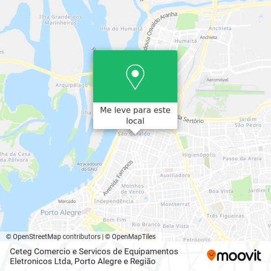 Ceteg Comercio e Servicos de Equipamentos Eletronicos Ltda mapa