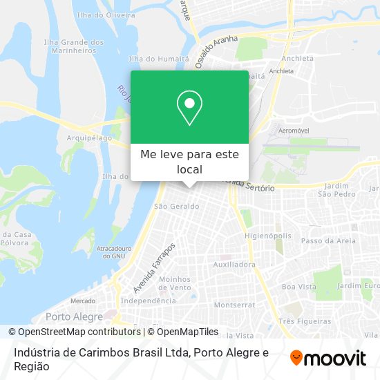 Indústria de Carimbos Brasil Ltda mapa