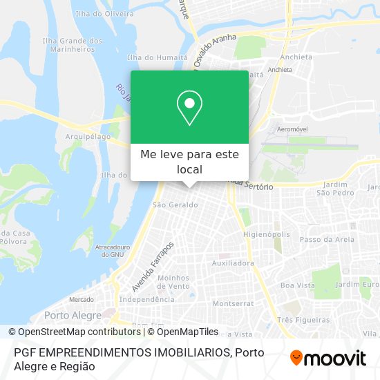 PGF EMPREENDIMENTOS IMOBILIARIOS mapa