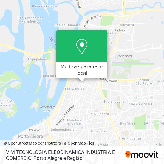 V M TECNOLOGIA ELEODINAMICA INDUSTRIA E COMERCIO mapa