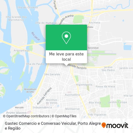 Gastec Comercio e Conversao Veicular mapa