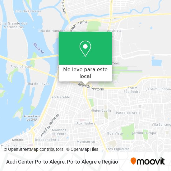 Audi Center Porto Alegre mapa