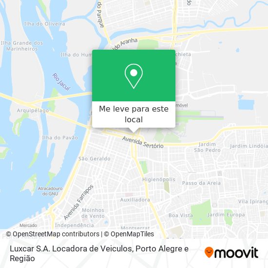 Luxcar S.A. Locadora de Veiculos mapa