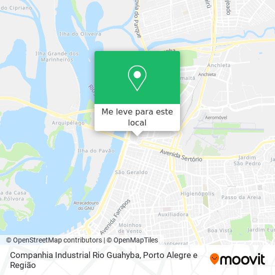 Companhia Industrial Rio Guahyba mapa